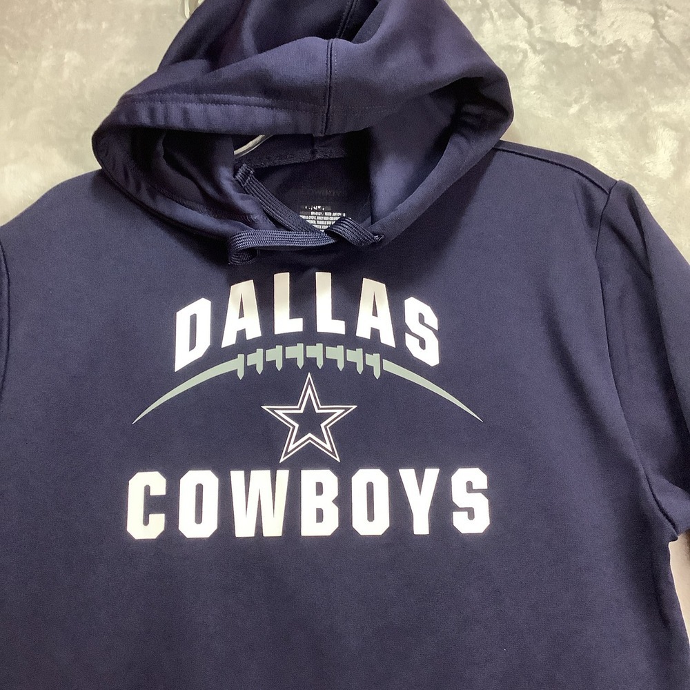 NFL Dallas Cowboys Pullover Hoodie Size Small Long Sleeve Pocket Drawstrings